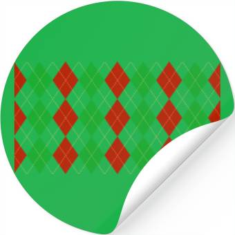 Discover Argyle Christmas Stickers
