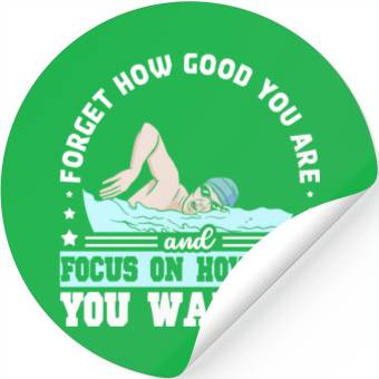 Discover Swimming Swimmer Swim Stickers