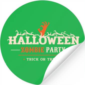 Discover Zombie Party Stickers