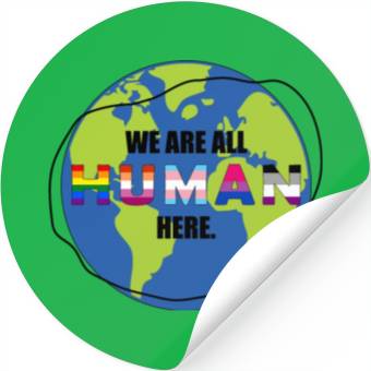 Discover we are all human Stickers