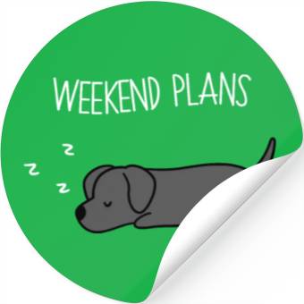 Discover Weekend Plans Great Dane Stickers