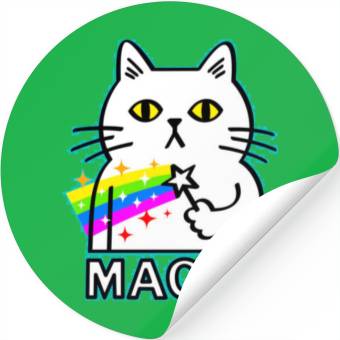Discover Magic Cat Stickers