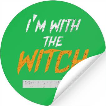 Discover I'm With The Witch Stickers