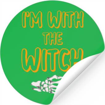 Discover I'm With The Witch Stickers