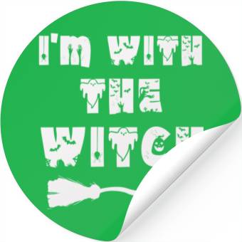 Discover I'm With The Witch Stickers
