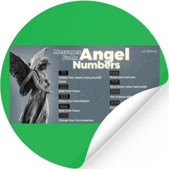 Discover angel number Stickers