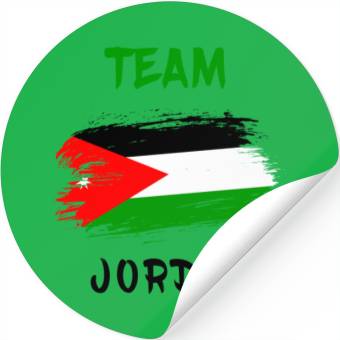 Discover Jordan team flag design Stickers