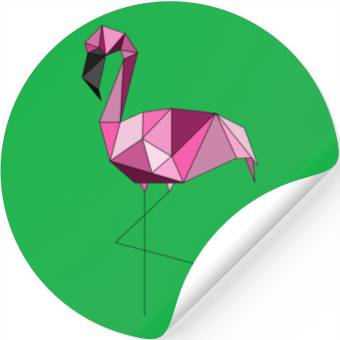 Discover Flamingo geometrisch Stickers