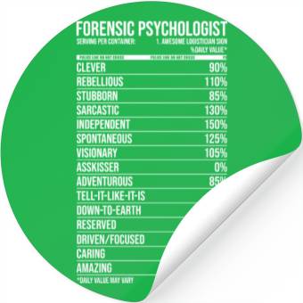 Discover Forensic Psychologist Daily Value Stickers