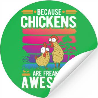 Discover Chickens Farmer Chicken Coop Stickers