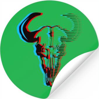 Discover Buffalo skull Stickers