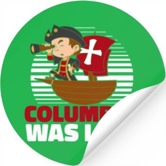 Discover Columbus Day 1492 Stickers