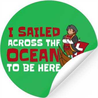 Discover Columbus Day 1492 Stickers