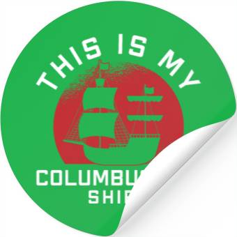 Discover Columbus Day 1492 Stickers