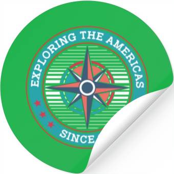 Discover Columbus Day 1492 Stickers