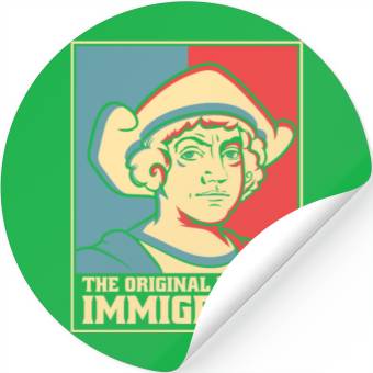 Discover Columbus Day 1492 Stickers