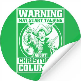 Discover Columbus Day 1492 Stickers