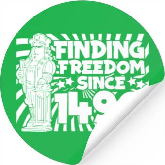 Discover Columbus Day 1492 Stickers