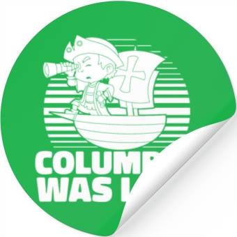 Discover Columbus Day 1492 Stickers