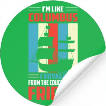 Discover Columbus Day 1492 Stickers
