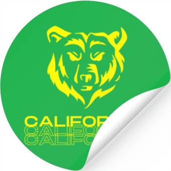 Discover California bear Stickers
