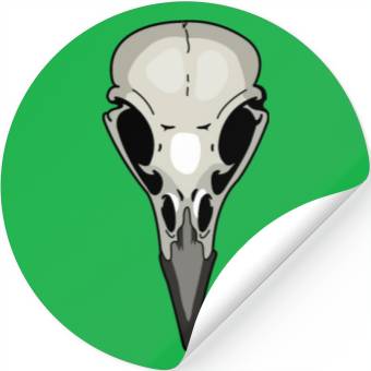 Discover Crow skeleton Skull Stickers