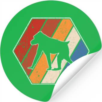 Discover monkey retro Stickers