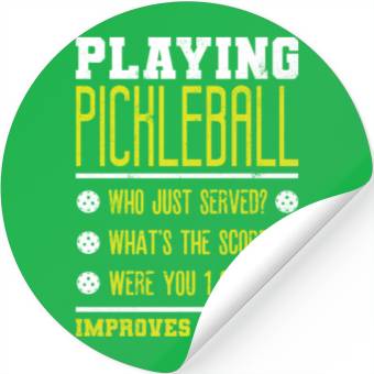 Discover Playing Pickleball improves memory Stickers