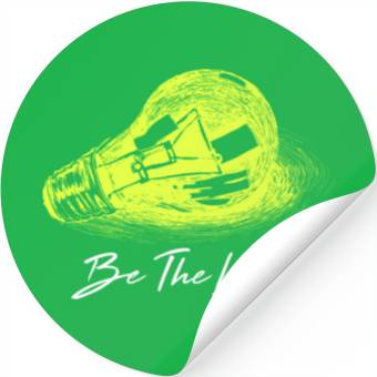 Discover Be The Light Lamp Stickers