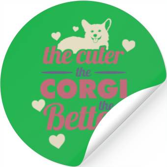 Discover Sweet Corgi dog Stickers