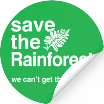 Discover Save the Amazon Rainforest Stickers