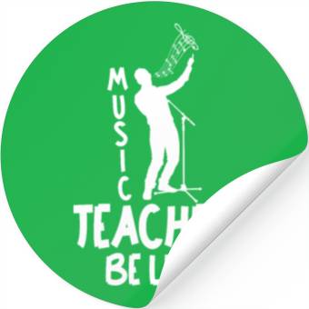 Discover Music Teacher Singing Stickers