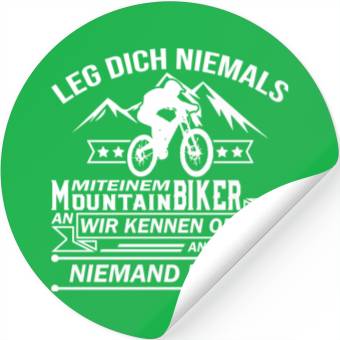 Discover Mountain Biker Stickers