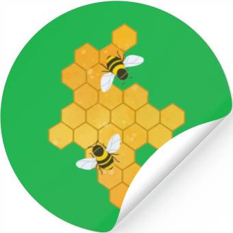Discover Nature Fly Yellow Stickers