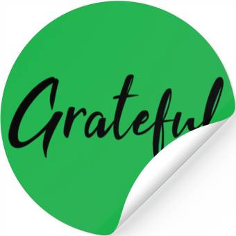 Discover Grateful - Black FINAL 1 Stickers