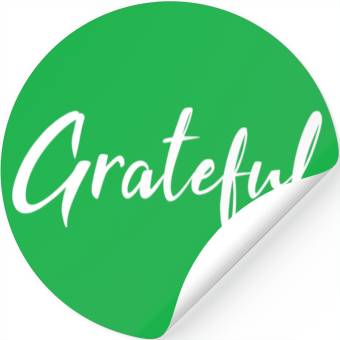 Discover Grateful - White FINAL 1 Stickers