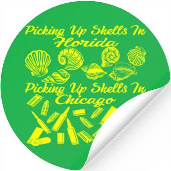 Discover Picking Up Shells In Florida Vs Chicago © Stickers