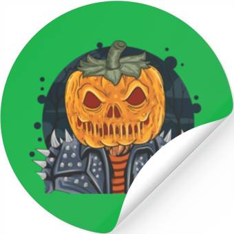Discover Spooky Jack-o'-lantern Stickers