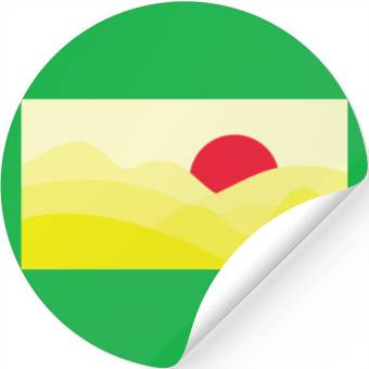 Discover Minimalist Sun Yellow Stickers