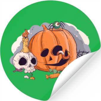 Discover Pumpkin spooky Halloween*T Stickers