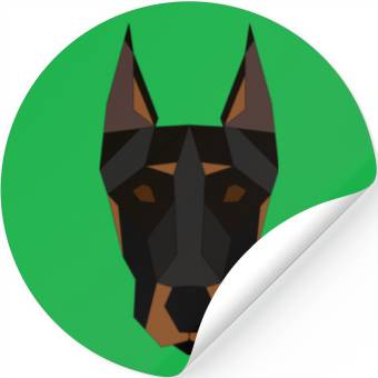 Discover Doberman geometrical Stickers