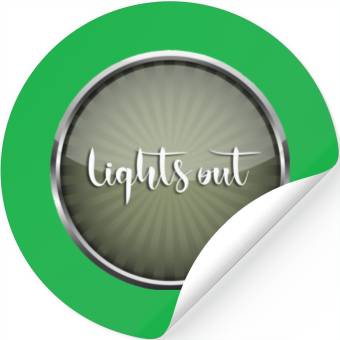 Discover Lights out Stickers