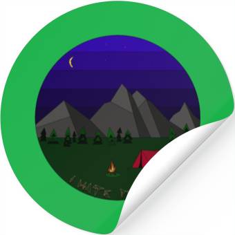 Discover I hate People camping Stickers