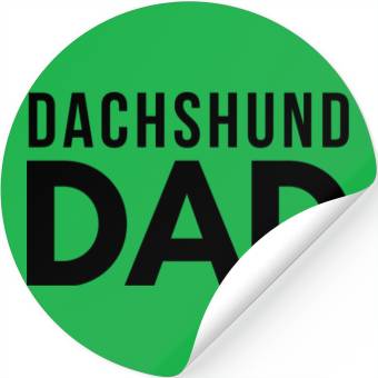 Discover Dachshund Dad Stickers