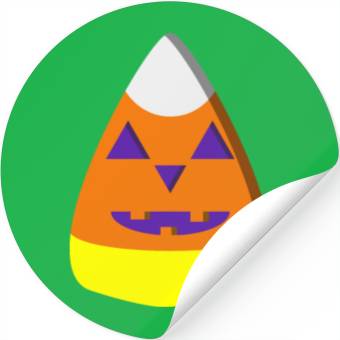 Discover candy corn jack o lathern Stickers