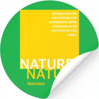 Discover About nature-yellow Stickers