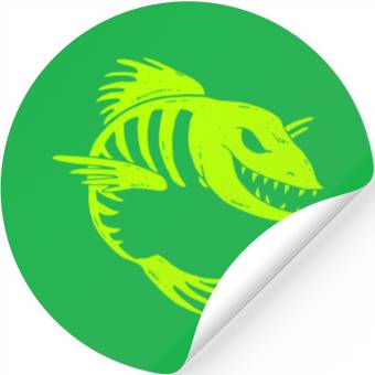 Discover Fish Skeleton Stickers