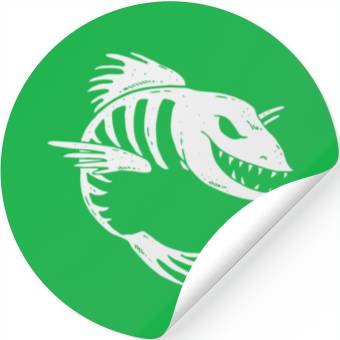 Discover Fish Skeleton Stickers