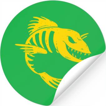 Discover Fish Skeleton Stickers