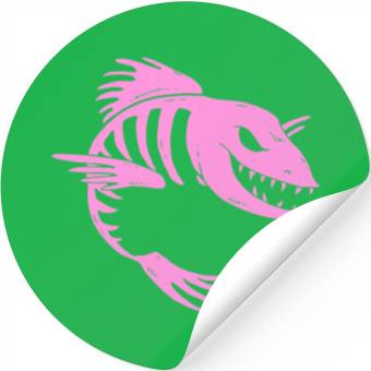 Discover Fish Skeleton Stickers